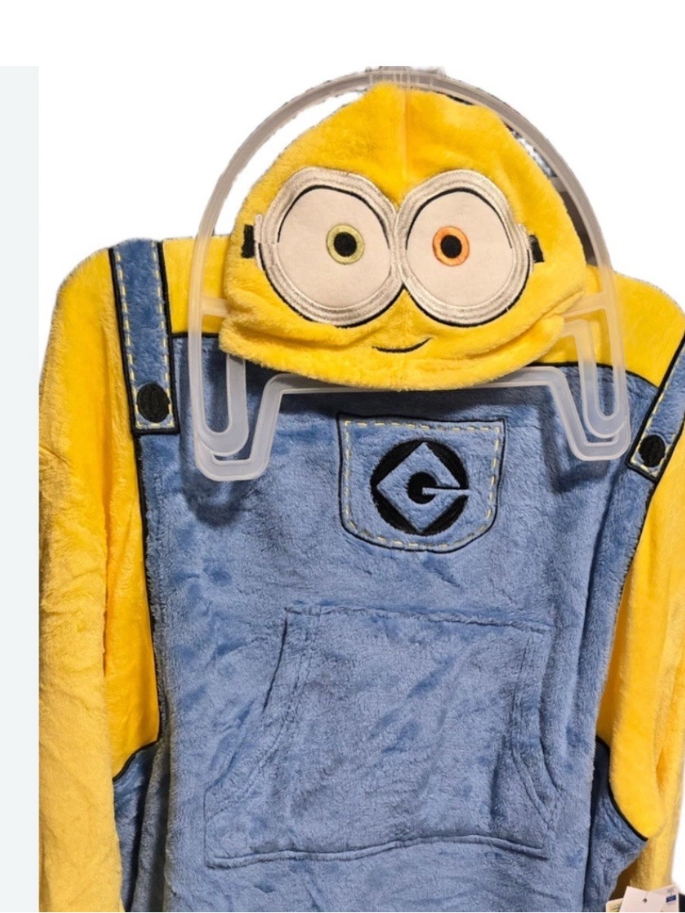 Adult Despicable Me Minions Fleece Hoodie Costume Size Large